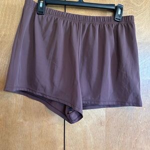 St. John's Bay Women's Swim Athletic Shorts in Brown